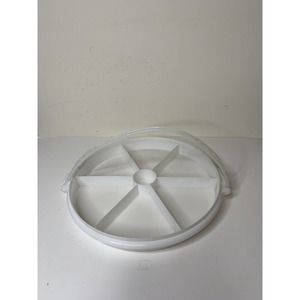 Tupperware Divided Tray Serving Platter Susan Party Holiday Cariolier 405-2 VTG